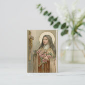  St. Therese de Little Flower Novena-kaarten Visitekaartje (Staand voorkant)