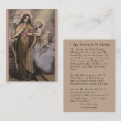  St. Therese de Little Flower Novena-kaarten Visitekaartje (Voorkant / Achterkant)