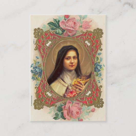  St. Therese de Little Flower Novena/Rozen Visitekaartje (Voorkant)