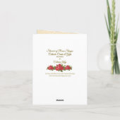 St. Therese die van Lisieux roze rozen overgieten Kaart (Achterkant)