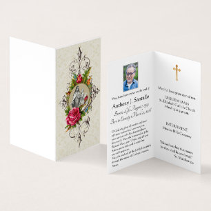St. Therese Funeral Prayer Memorial Heilige Kaart Visitekaartje
