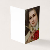 St. Therese Funeral Prayer Memorial Heilige Kaart Visitekaartje (Buitenkant)