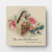 St. Therese het Kleine Citaat van de Rozen van de  Fotoplaat (Voorkant)