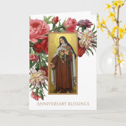 St. Therese het Kleine Jubileum van de Bloem Kaart (Gele Bloem)