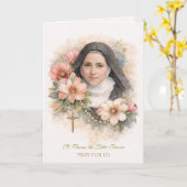 St. Thérèse Holy Rosary “Everything is Grace” Kaart (Gele Bloem)