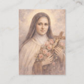 St. Therese Jesus Crucifix Novena Holy Card Visitekaartje (Voorkant)