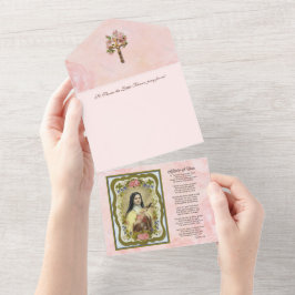  St. Therese Jesus Godsdienst alle All In One Uitnodiging