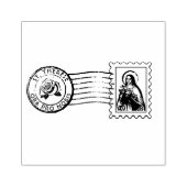 St. Therese Jezus Feest Dag Religieus Katholiek Rubberstempel (Afrduk)