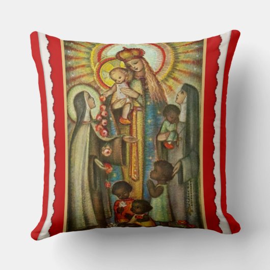 St. Therese Katherine Drexel Mary Rozen Children Kussen (Achterkant)