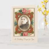 St. Therese katholieke heilige religieuze non Kaart (Gele Bloem)