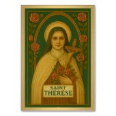 St. Therese Katholieke Trouwtafel Kaart (Voorkant)