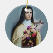 St. Therese kerstversiering Keramisch Ornament (Voorkant)