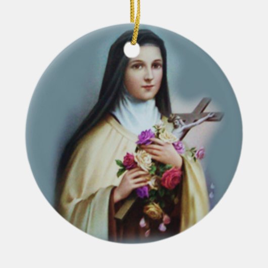 St. Therese kerstversiering Keramisch Ornament (Voorkant)
