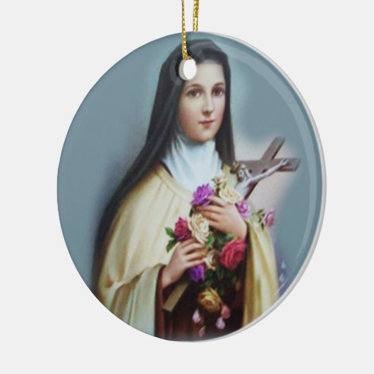 St. Therese kerstversiering Keramisch Ornament (Links)