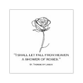 St. Therese kleine bloem religieuze non citaat Rubberstempel (Afrduk)