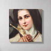  St.Therese Kleine Bloemkruisbeeld Canvas Afdruk (Voorkant)