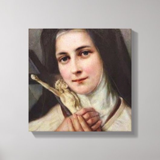  St.Therese Kleine Bloemkruisbeeld Canvas Afdruk (Voorkant)