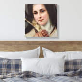  St.Therese Kleine Bloemkruisbeeld Canvas Afdruk (Insitu (Slaapkamer))