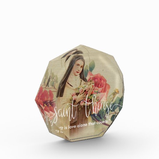 St. Therese Little Flower | Bekleding witscript Fotoblokken (Links)