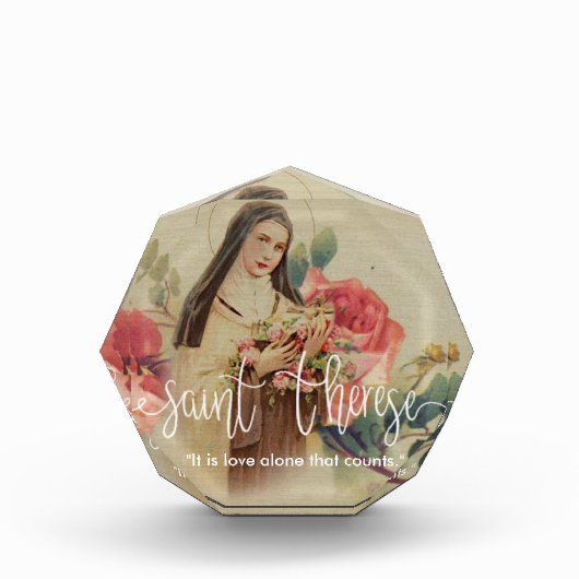 St. Therese Little Flower | Bekleding witscript Fotoblokken (Voorkant)