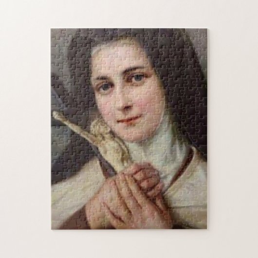 St. Therese Little Flower met Crucifix Legpuzzel (Verticaal)