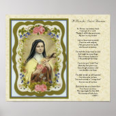 St. Therese Little Flower Poem Poster (Voorkant)