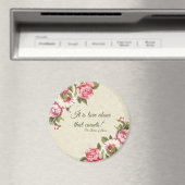 St. Therese "Love Alone that Counts" met Roze Ros Magneet (Insitu (Vaatwasser))