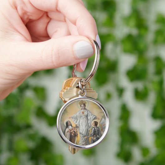 St. Therese, Maagd Mary, St. Joan of Arc Rozen Sleutelhanger (Hand)