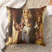 St. Therese, Maagd Mary, St. Joseph, Baby Jesus, Kussen (Deken)