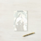 St. Therese met Rozen, Crucifix & Angels Post-it® Notes (Op bureau)
