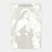 St. Therese met Rozen, Crucifix & Angels Post-it® Notes (Voorkant)