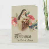 St. Therese met Rozen Kaart (Voorkant)