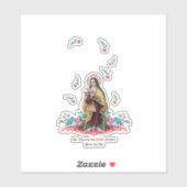 St. Therese met Rozen Sticker (Vel)