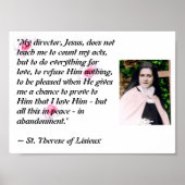 St. Therese "Mijn regisseur Jezus..." poster (Voorkant)