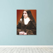St. Therese of Lisieux Canvas Afdruk (Insitu (Houten vloer))