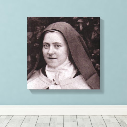 St. Therese of Lisieux Canvas Afdruk (Insitu (Houten vloer))