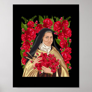 St. Therese of Lisieux Flower Roos Christelijk Poster