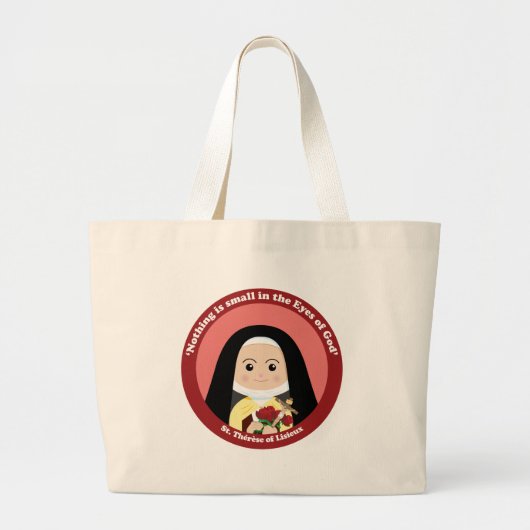 St. Thérèse of Lisieux Grote Tote Bag (Voorkant)