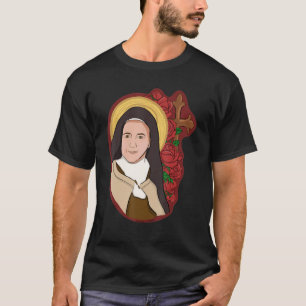 St. Therese of Lisieux Kinder Little Flower Roos C T-shirt