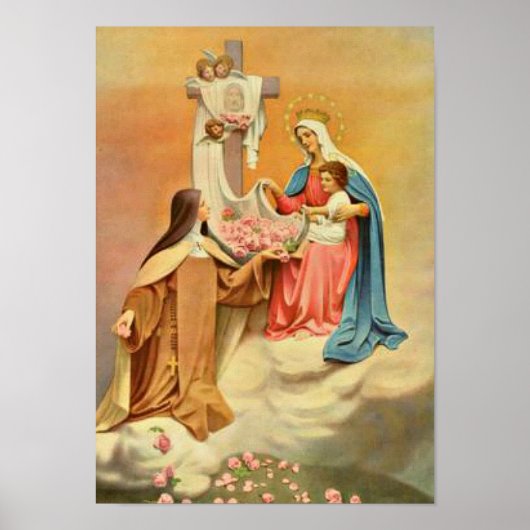 St. Therese of Lisieux Little Flower of Jesus Mary Poster (Voorkant)