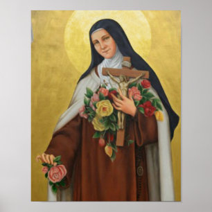St. Therese of Lisieux Little Flower of Jesus Poster