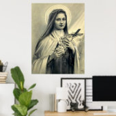 St. Therese of Lisieux Little Flower of Jesus Poster (Thuiskantoor)