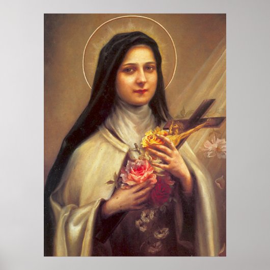 St. Therese of Lisieux Little Flower of Jesus Roos Poster (Voorkant)