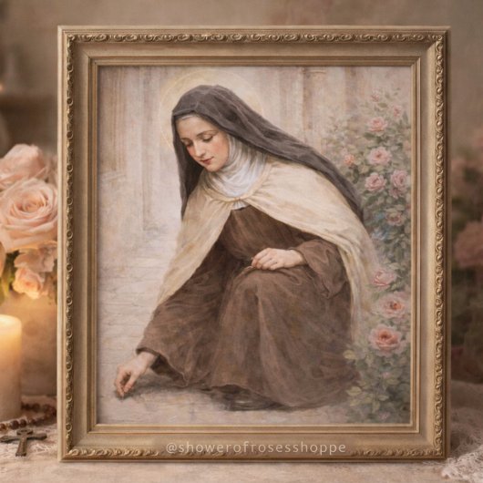 St. Therese of Lisieux "Little Way" Foto Afdruk