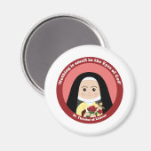 St. Thérèse of Lisieux Magneet (Voorkant / Achterkant)
