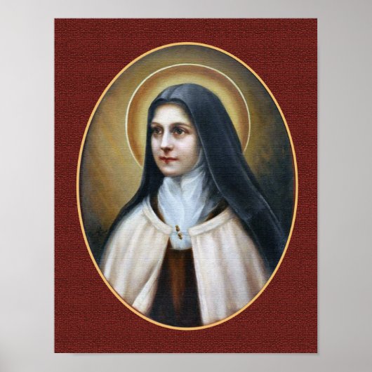 St. Therese of Lisieux Portrait Poster (Voorkant)