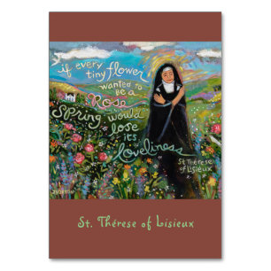St. Therese of Lisieux prayer card Kaart