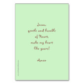 St. Therese of Lisieux prayer card Kaart (Achterkant)