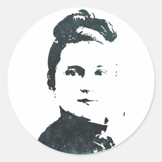 St. Therese of Lisieux Ronde Sticker (Voorkant)