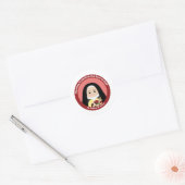 St. Thérèse of Lisieux Ronde Sticker (Envelop)
